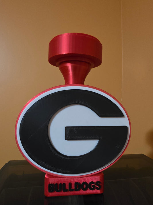 Georgia Bulldog Lampbase (Actual Product)