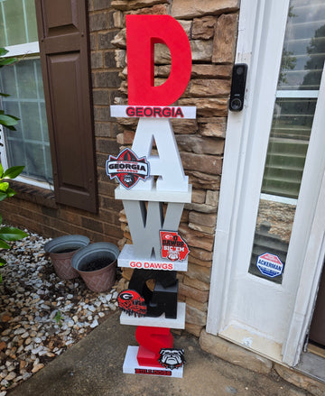 Stack-A-Letters DAWGS (Georgia Bulldogs) and Add On's