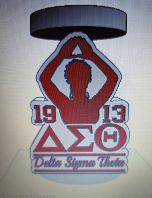 Delta Sigma Theta Inspired Candle Holder (File)