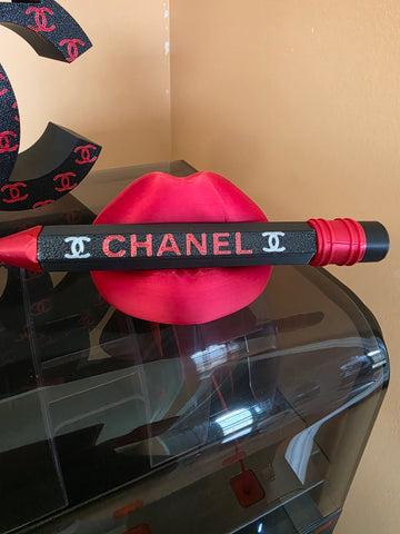 Jumbo Chanel Inspired Pen with Lip Pen Holder