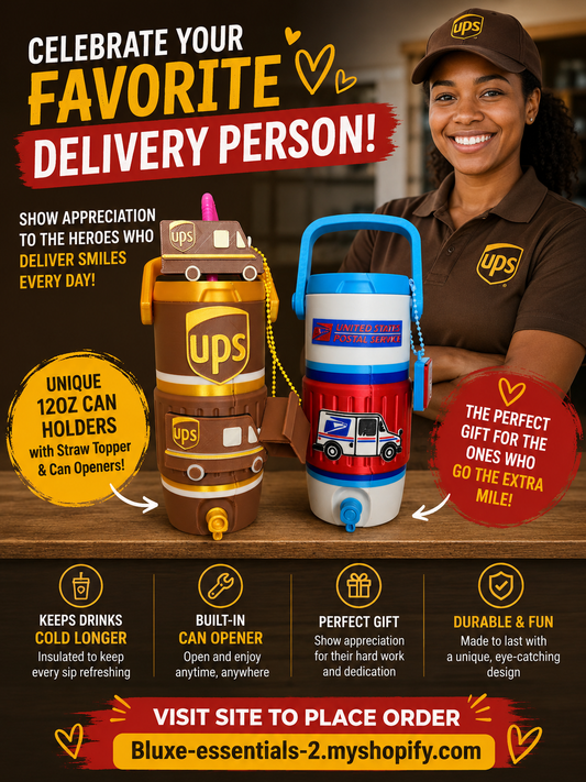 USPS Mail Carrier 12oz Skinny Can Holder (Actual Product)
