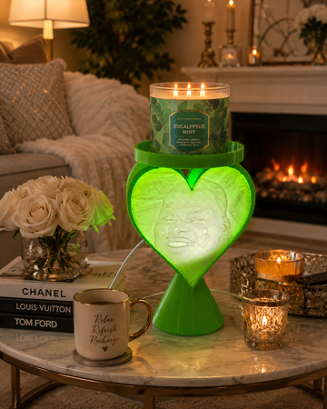 Lithophane Heart Candle Holder (Product)