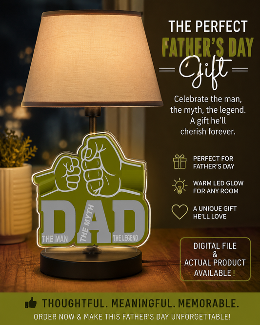 Father and Son Fist Lamp base (Actual Product)