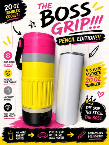 Boss Grip 20oz Tumbler Cooler stl/3mf File only