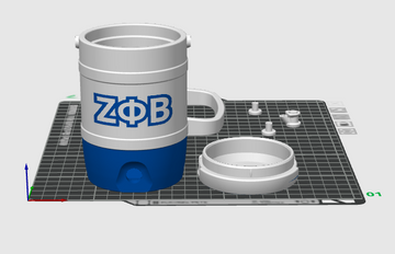 Zeta Phi Beta inspired 12oz Can holder (File only)
