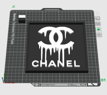 Chanel Inspired drip Wall Frame (File Only)