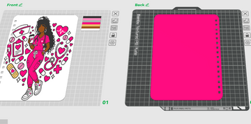 Pink Heart Nurse Notebook Cover (File Only)