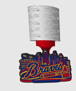 Braves Inspired Skyline Lamp File Only