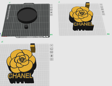 Chanel Inspired Candle Holder and Pen Holder Bundle (File Only)