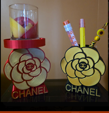 Chanel Inspired Flower design Candle Holder (Product)