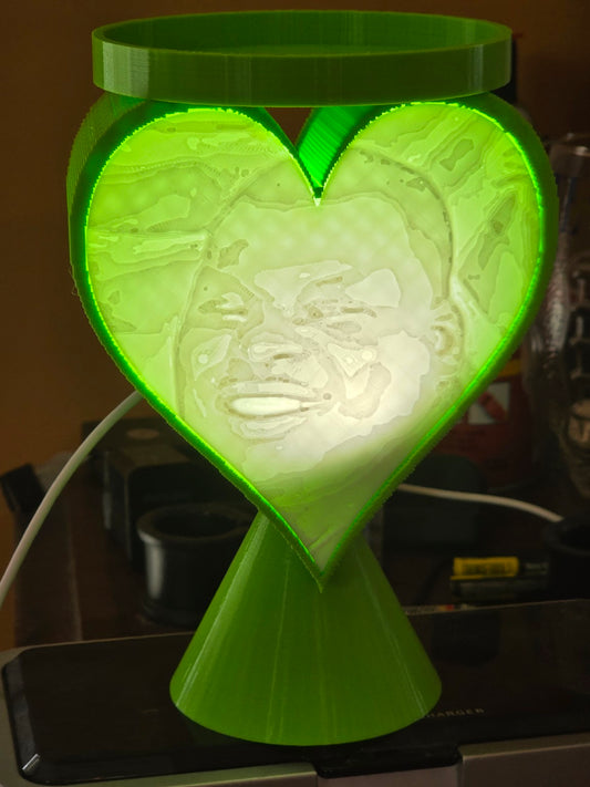 Lithophane Heart Candle Holder (Product)